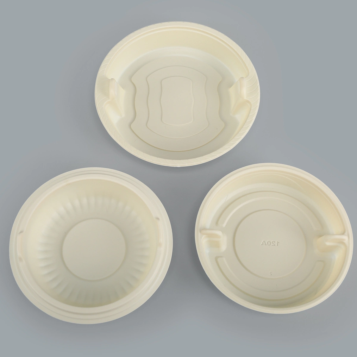 Disposable Cornstarch Round Bowl Tray (G-137)