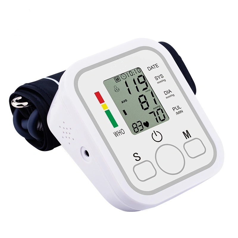 Esfigmomanómetro electrónico brazo portátil Monitor de pulso de presión arterial