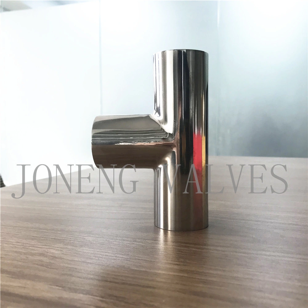 Joneng Stainless Steel Food Grade Vacuum Butt-Welded Equal Tee Surface Polishing (JN-FT 3009)