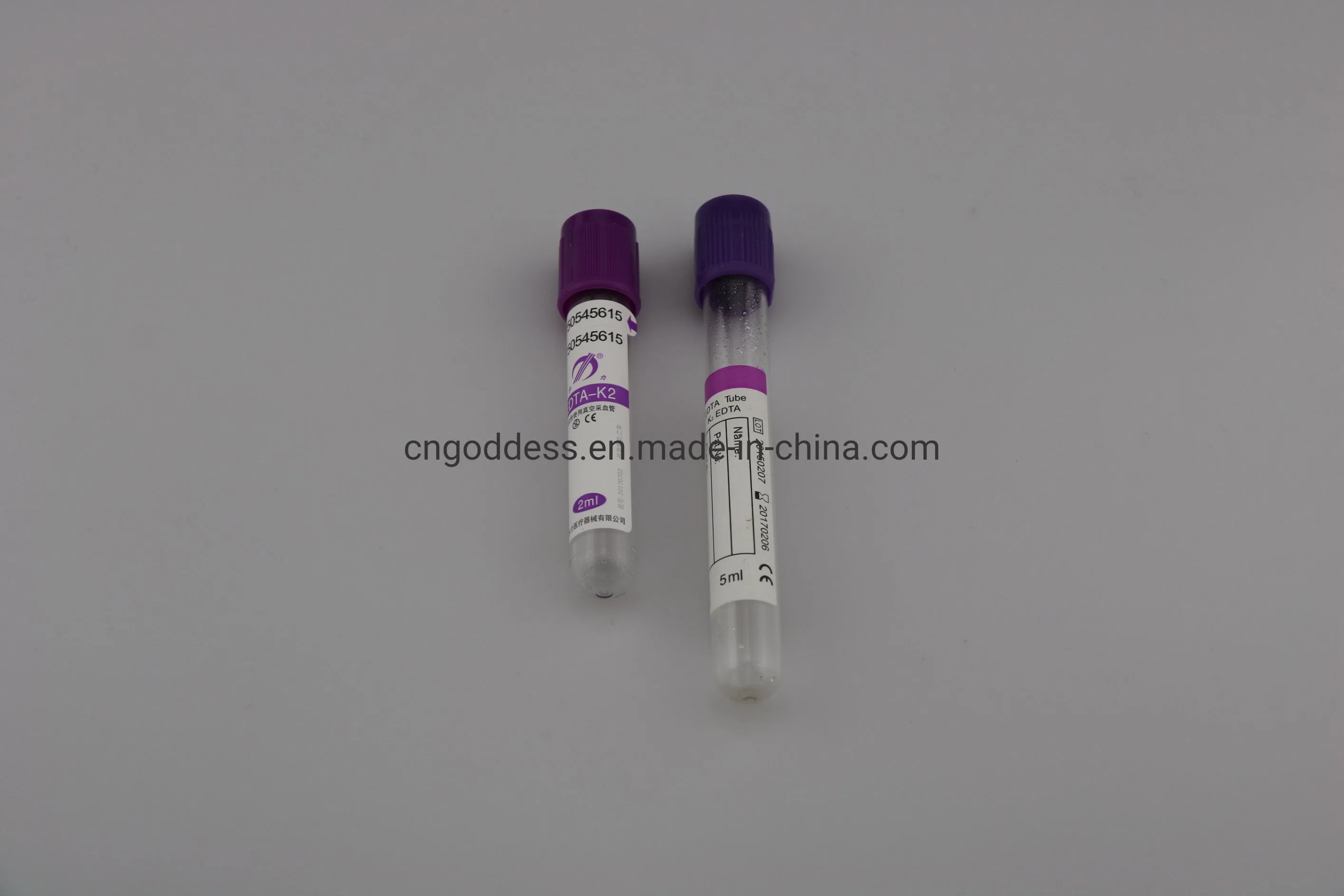 Purple Colour Blood Bottles Tubes with EDTA for Blood Sample Drawing