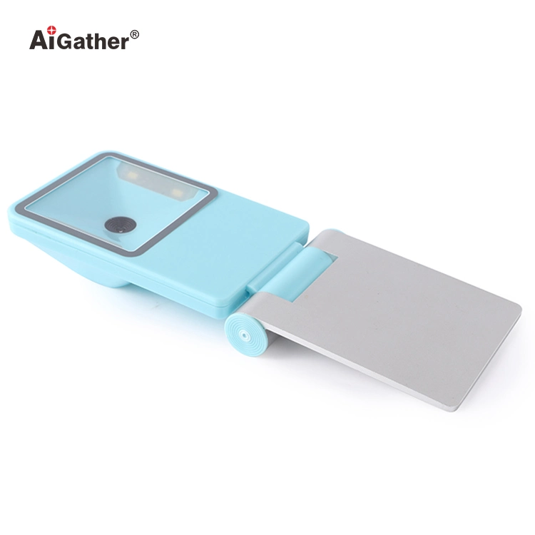 Foldable Design Desktop Wired Barcode Scanner with Global Shutter