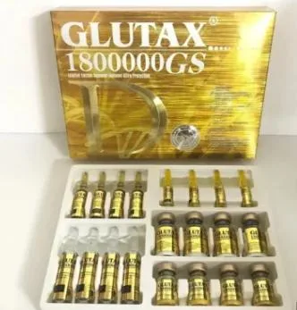 Vente chaude de l'Italie Glutax 1800000injectables de la marque GS glutathion ou d'injection pour la peau blanchissant goutte à goutte