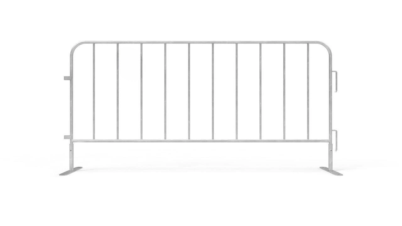 Heavy Duty 6FT Steel Crowd Control Barrier Pedestrian Wall Barricades with Flat Bases