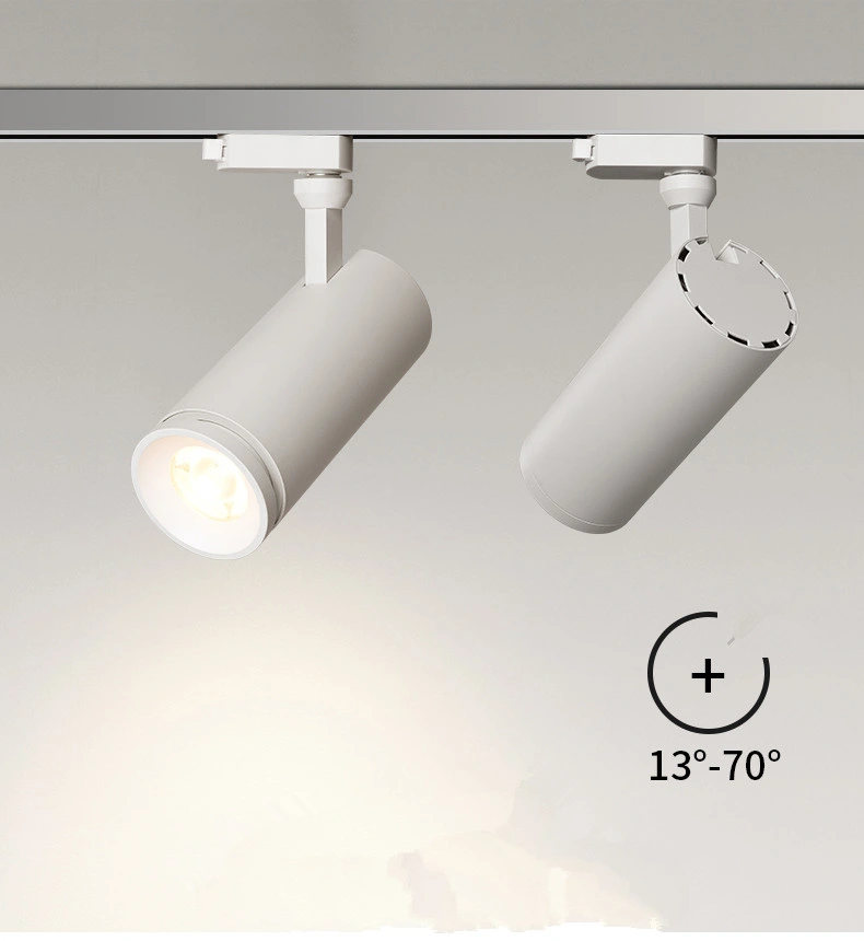 12W 30W Zoomable Flexible Track Lighting with Good Hesitation