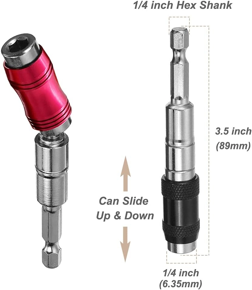 Держатель коронки с магнитным шарниром 1/4" рукоятка шестигранного ключа Быстроразъемная самоблокировка Шток