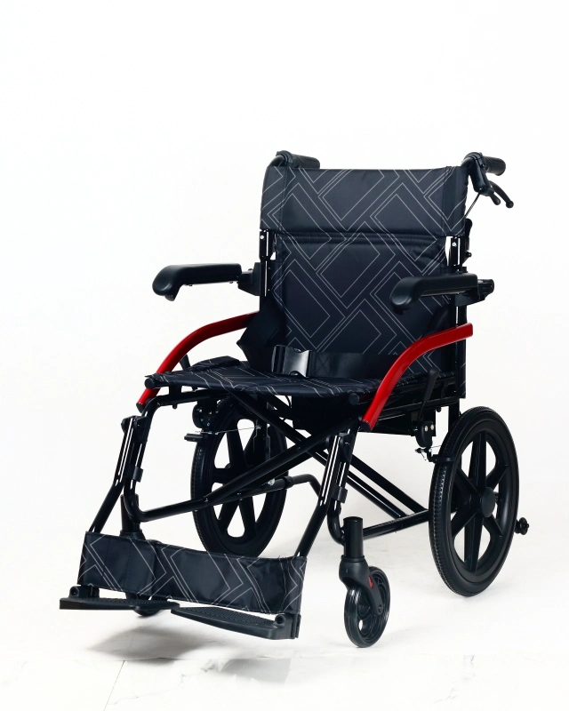 Medical Lightweight Aluminum Transfer Hospital Wheelchair (SC-Q05LABJ-16")