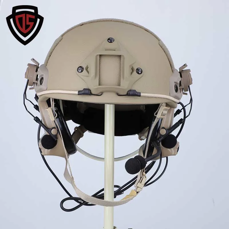 Doble Seguro Mich Ejército Militar cómodo UHMWPE nivel IIIA combate Casco balístico a prueba de balas para militares/policías