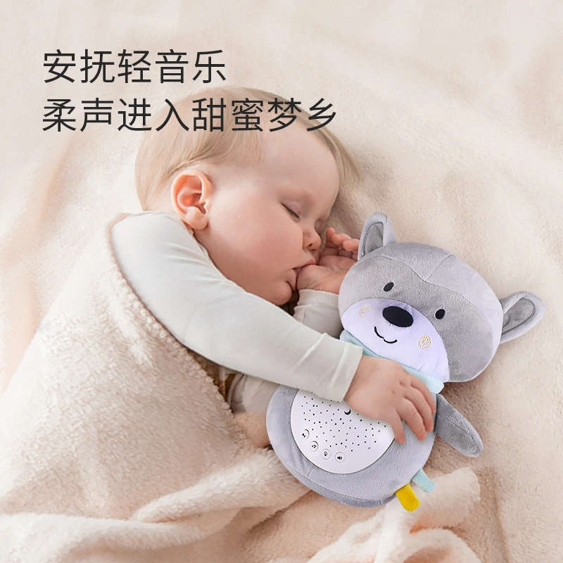 Children's Musical Doll Sleep Doll Baby Plush Doll Star Projection Light Soothing Plush Toys