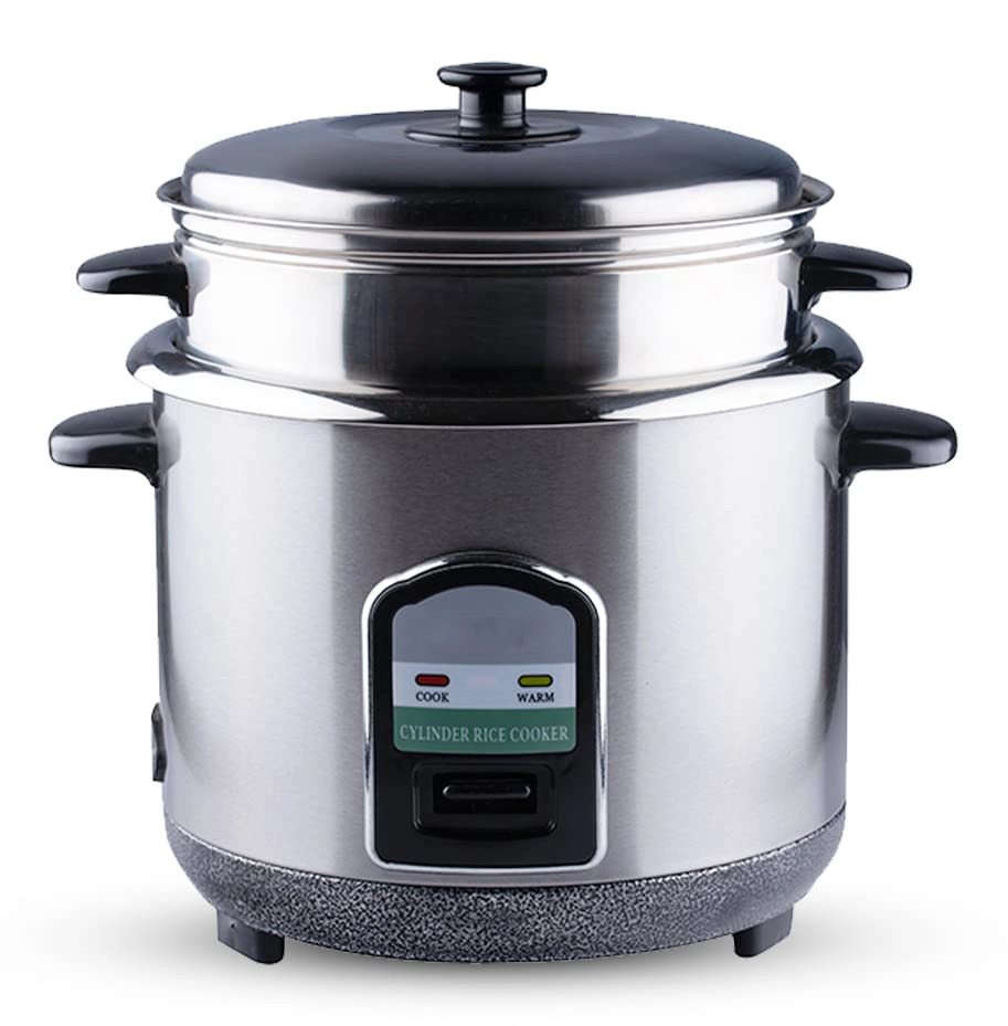 Guangdong Factory Joint Body Stainless Steel Electric Cylinder OEM Top Quality Straight Rice Cooker Kitchen Appliances