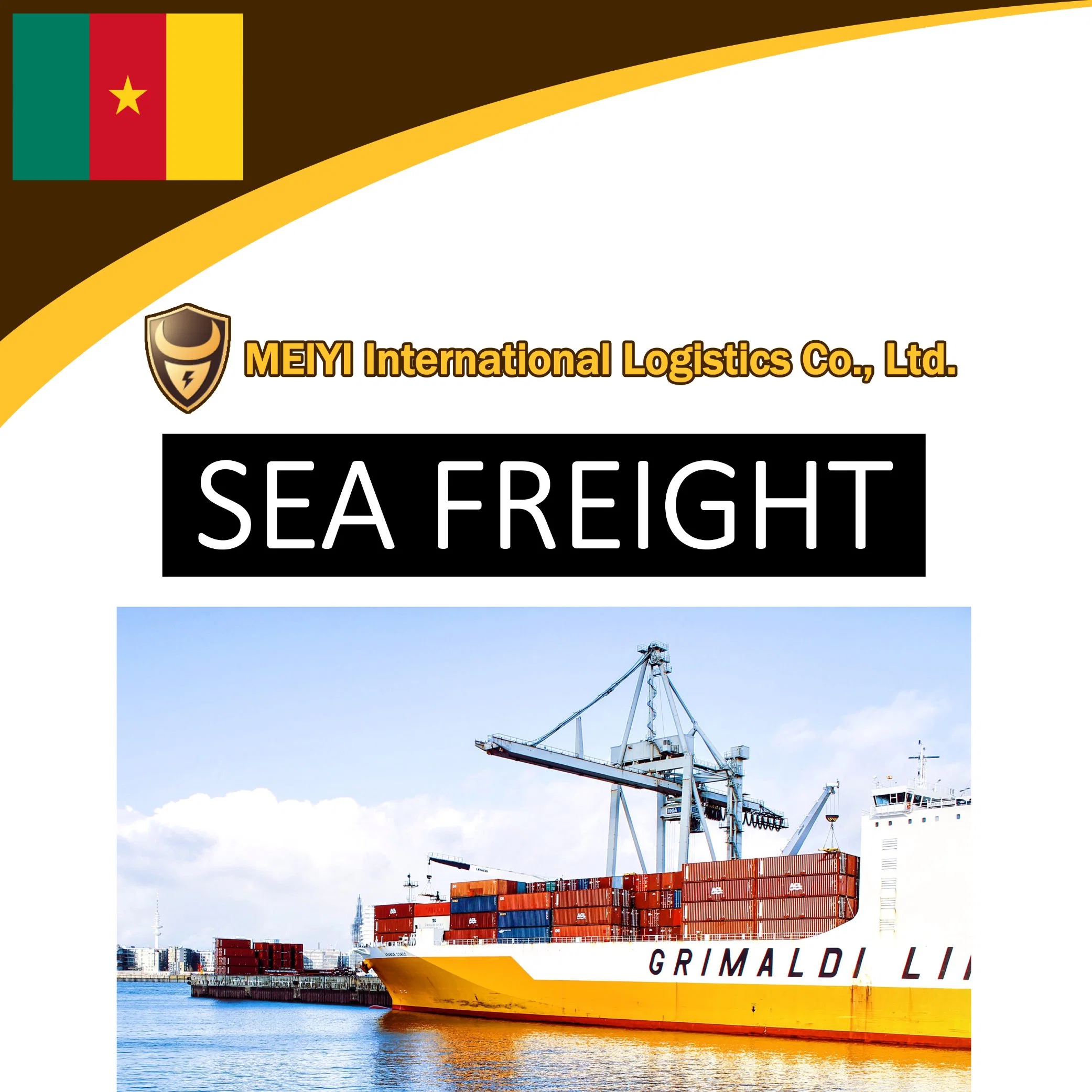 Shipping service from China to Cameroon by sea freight door-door shipment DDP DDU international forwarder