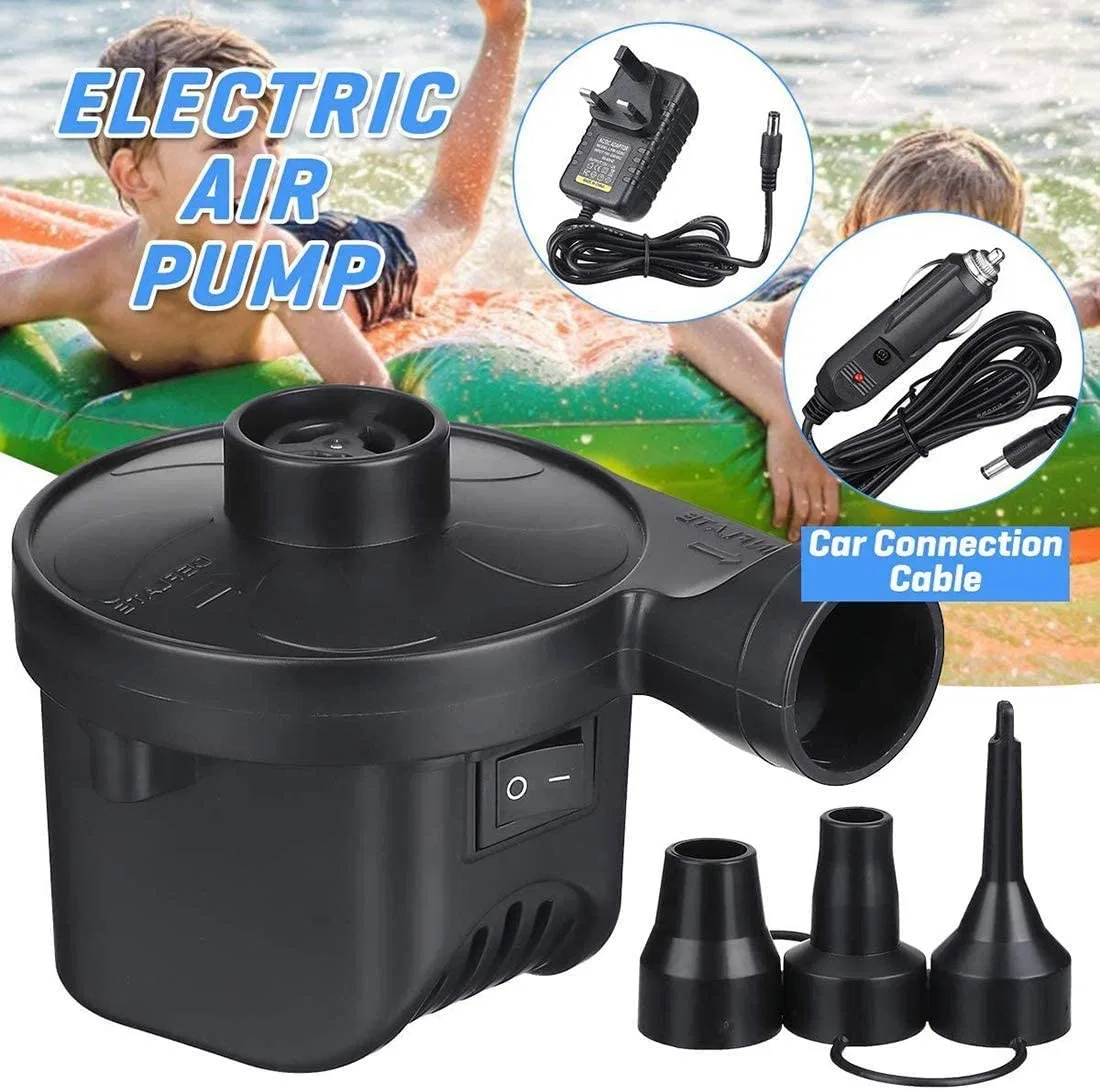 Electric Air Pump, Air Mattress Pump with 3 Nozzles, Portable Inflator/Deflator Pumps for Pool Floats Water Toy Raft/Inflatable Bed Wyz16147