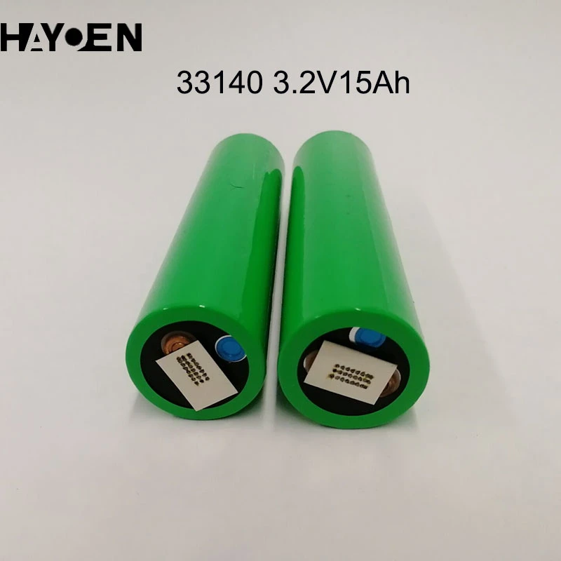 Venta caliente 33140 3,2 V 15Ah LiFePO4 baterías cilíndricas de celda para batería