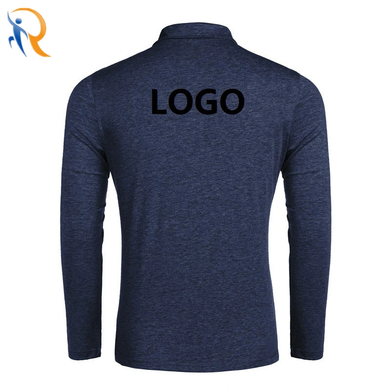 Nueva llegada del otoño ropa logotipo Cutomized Mens POLO MANGA LARGA