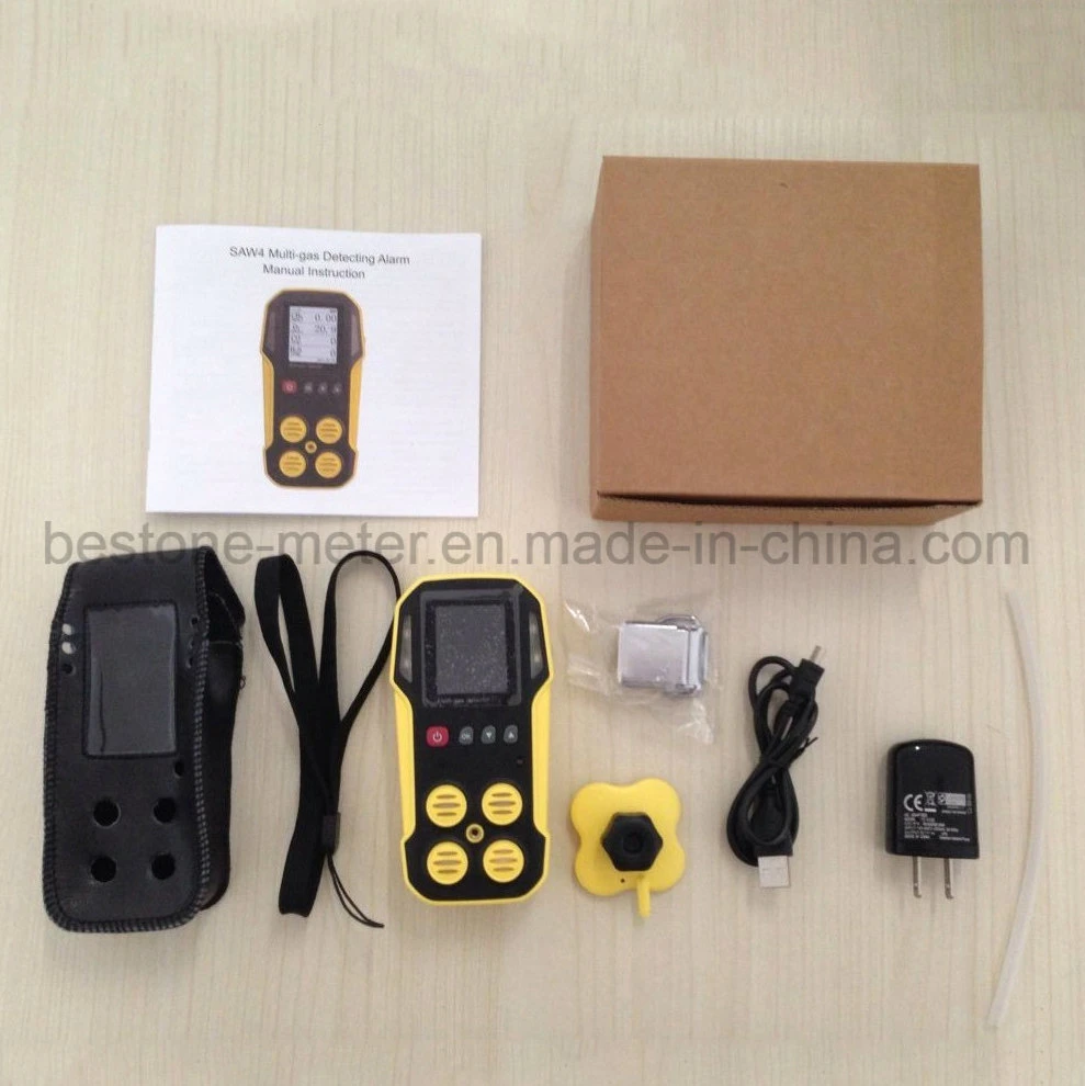 Analyzer Portable CO2, Handheld Multi Gas Detector CH4, CO2, Co, O2 4 in 1 Gas Detectors