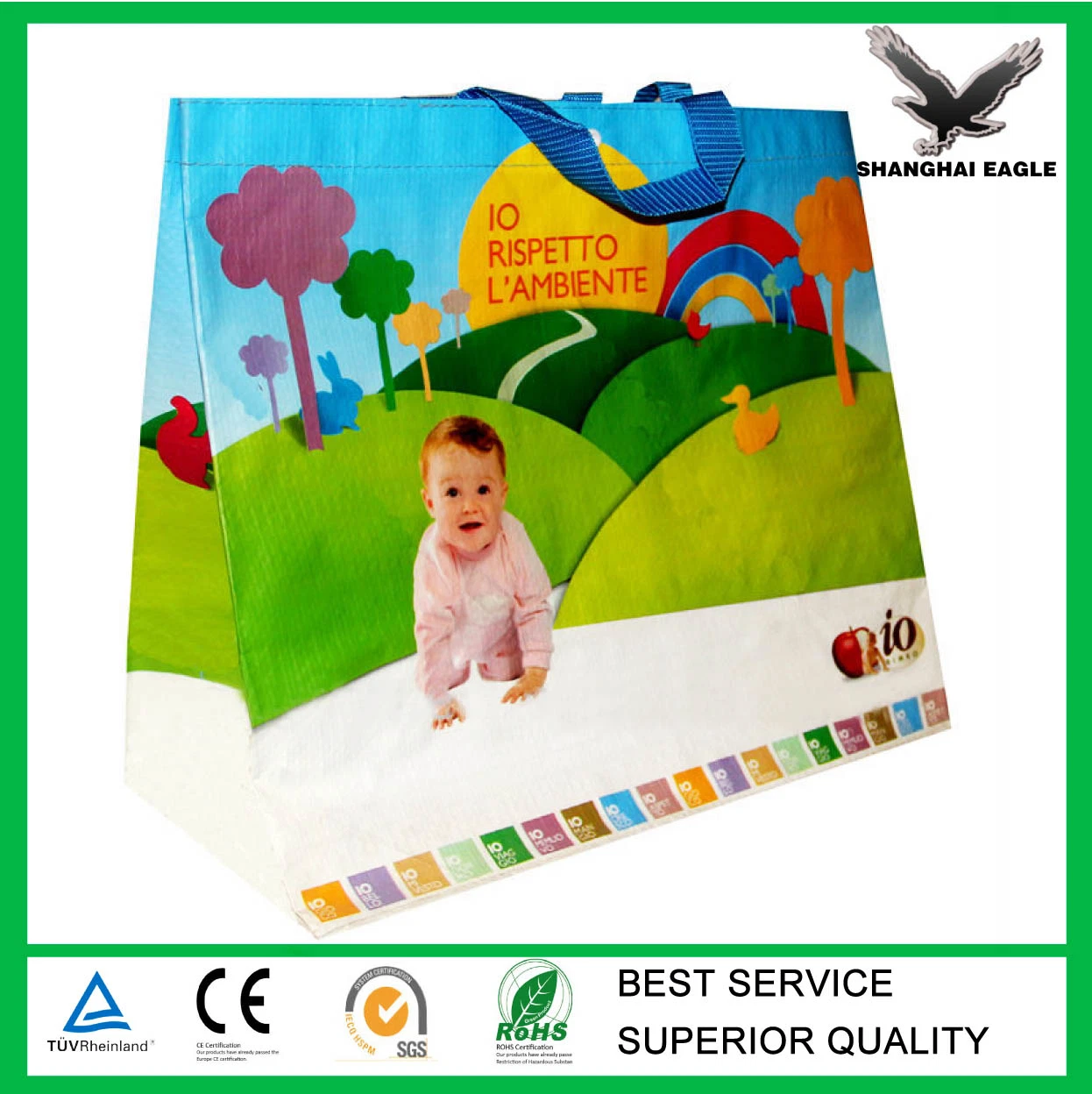 PP Non Woven Shopping Reusable Bags Whollesale