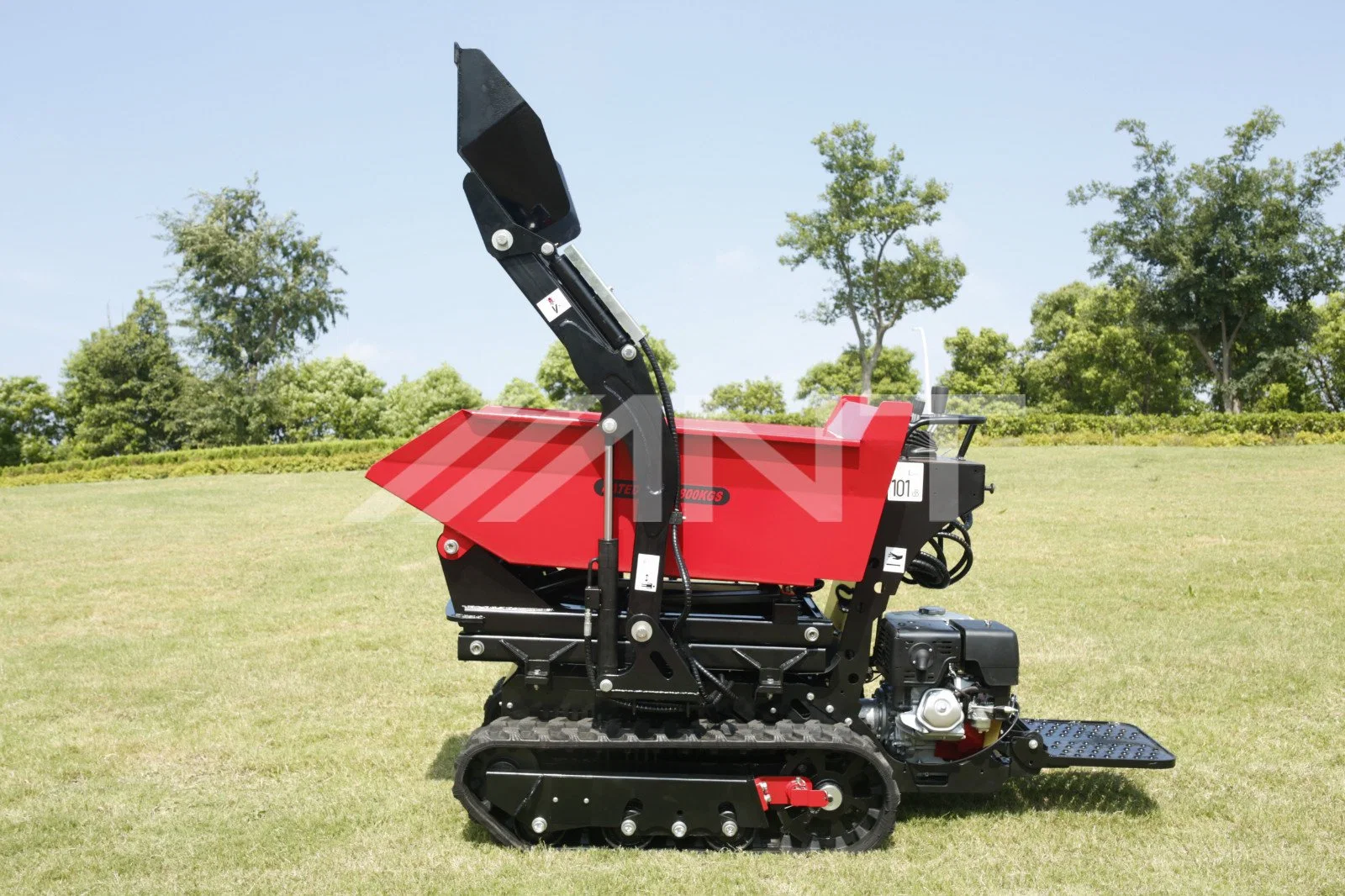 By800 Farming Tractor with Gasoline Engine Tracked Wheelbarrow