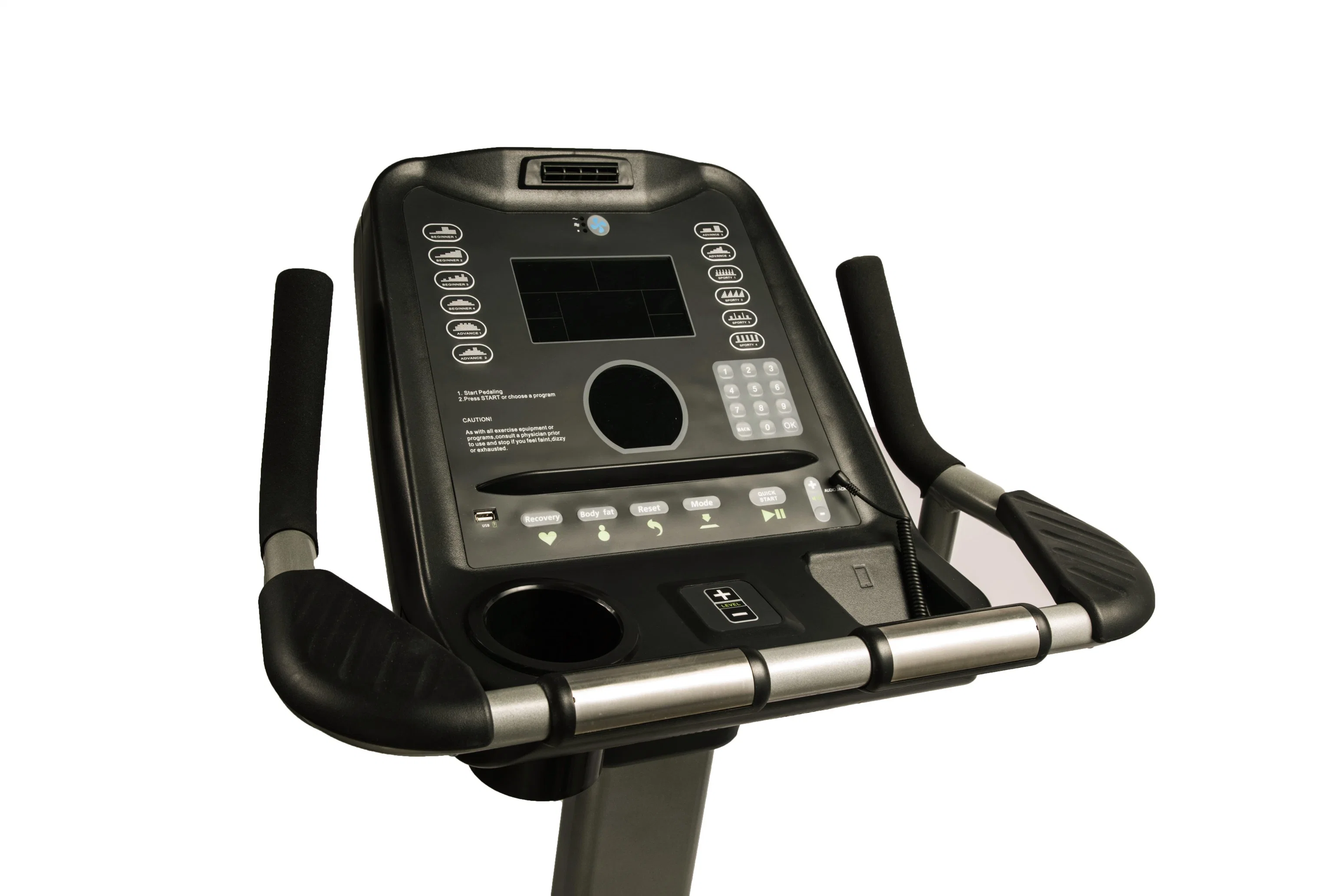 LVCC Bike vertical Cardio de alta calidad para ejercicios en interiores Consola LED Equipo de ejercicios de Spin Bike