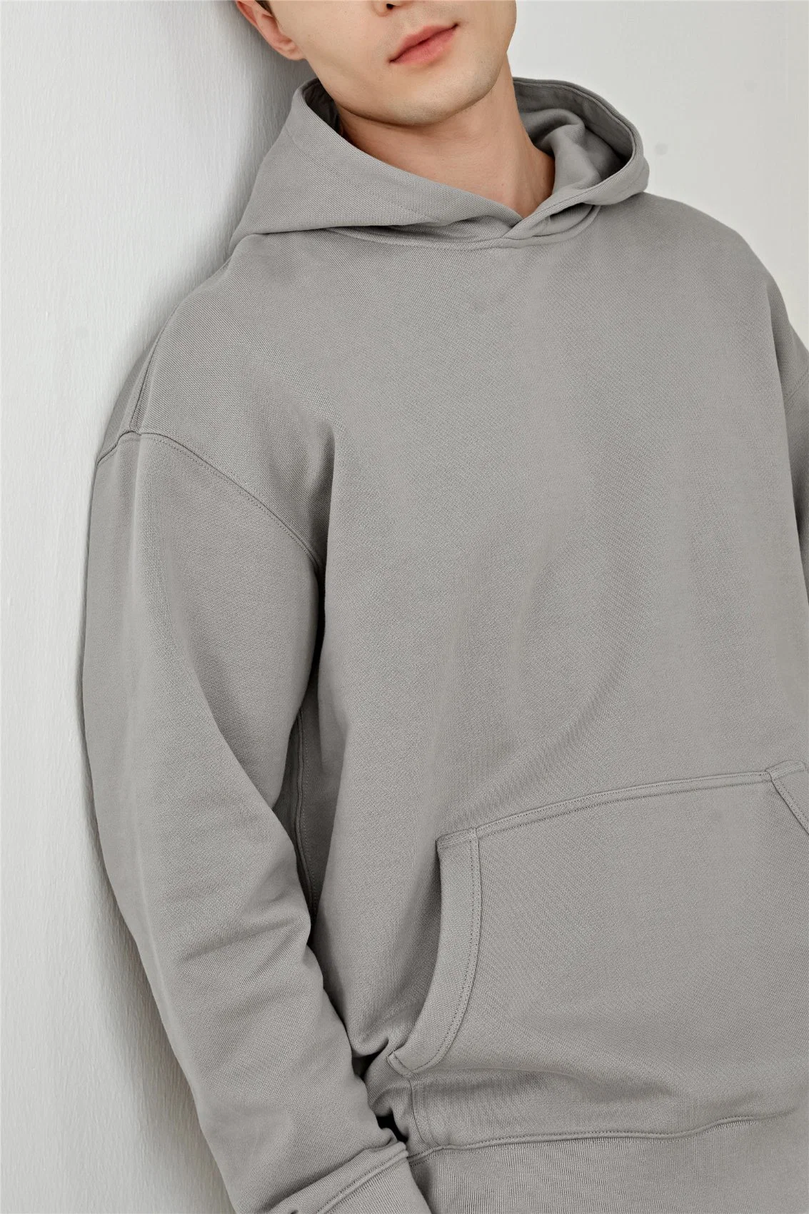 Пуловер с худи для печати логотипа и фирменной печати FACTORY Outlet Suit Sweater Однородная рабочая одежда класса