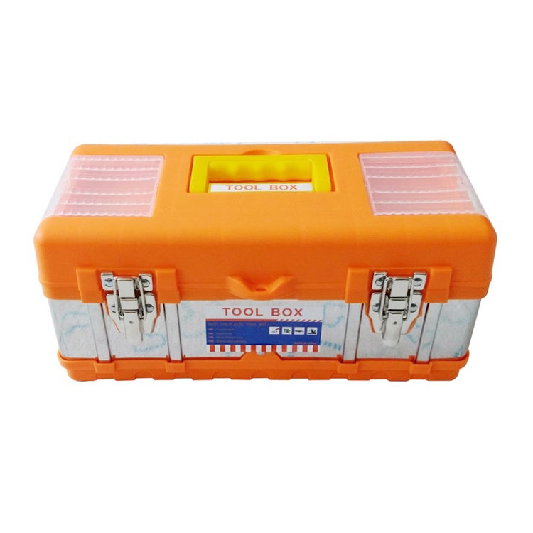 17 Inches Multi Compartment Plastic Storage Tool Box with Handle