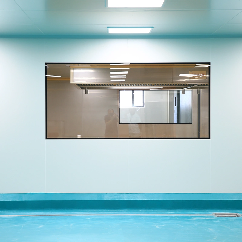 50mm de longitud media de sala limpia de aluminio con doble ventana para laboratorio farmacéutico