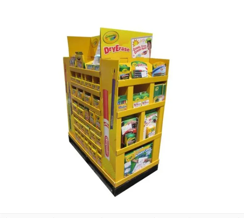 Pop up Carton Cardboard Retail Floor CYMK Display