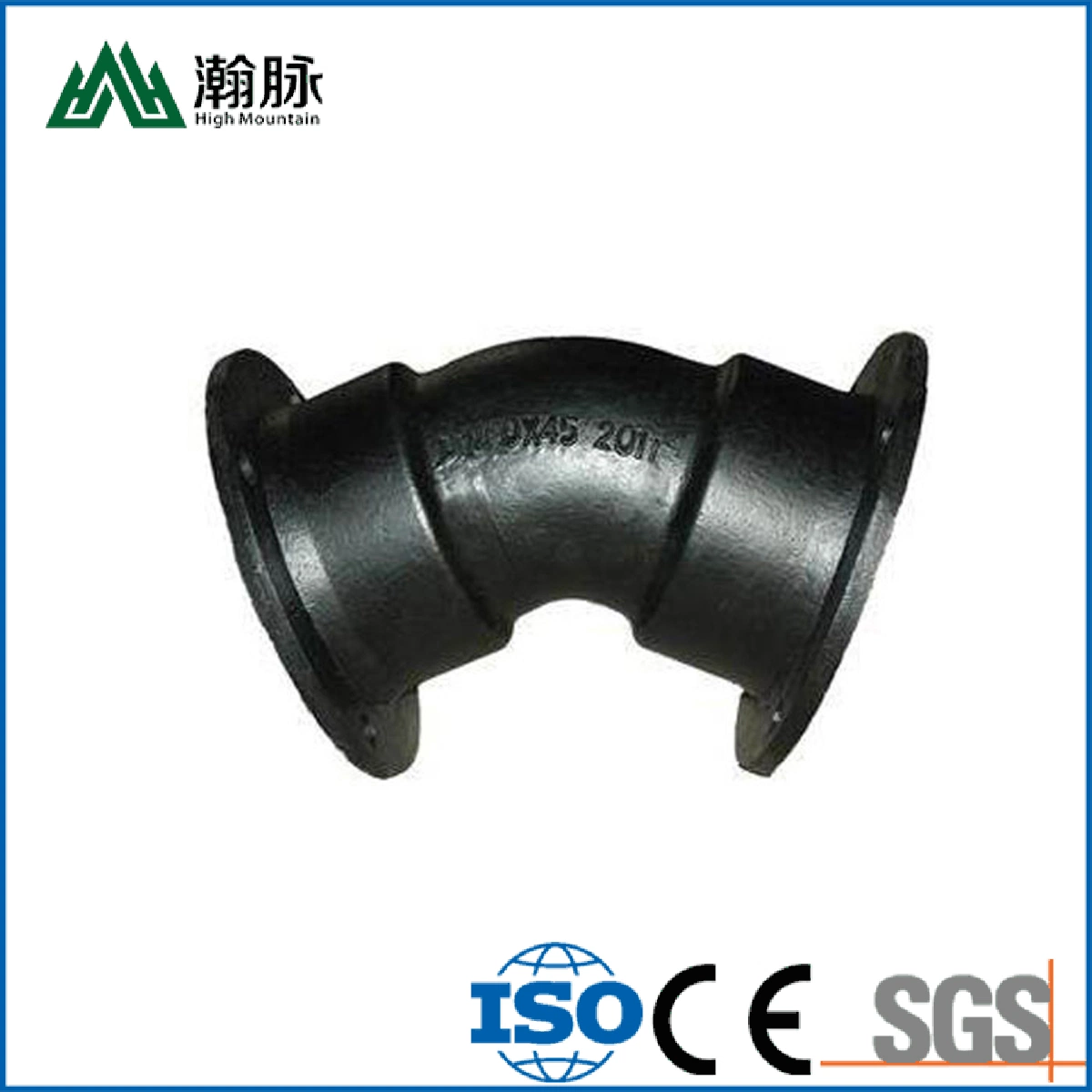 Cast Iron Rising Stem Knife Gate Valve with Electric Iron Blank Flanged Dismantling Joint