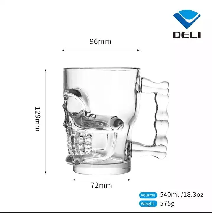 Lead Free Custom Logo Glassware Sublimation Glass Beer Steins Mugs Tankards Set with Handles