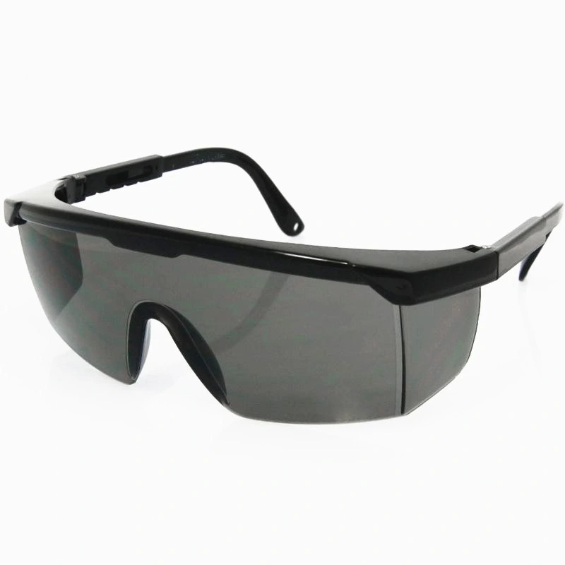 Protective Safety Glasses Adjustable Legs Blue Black Frame