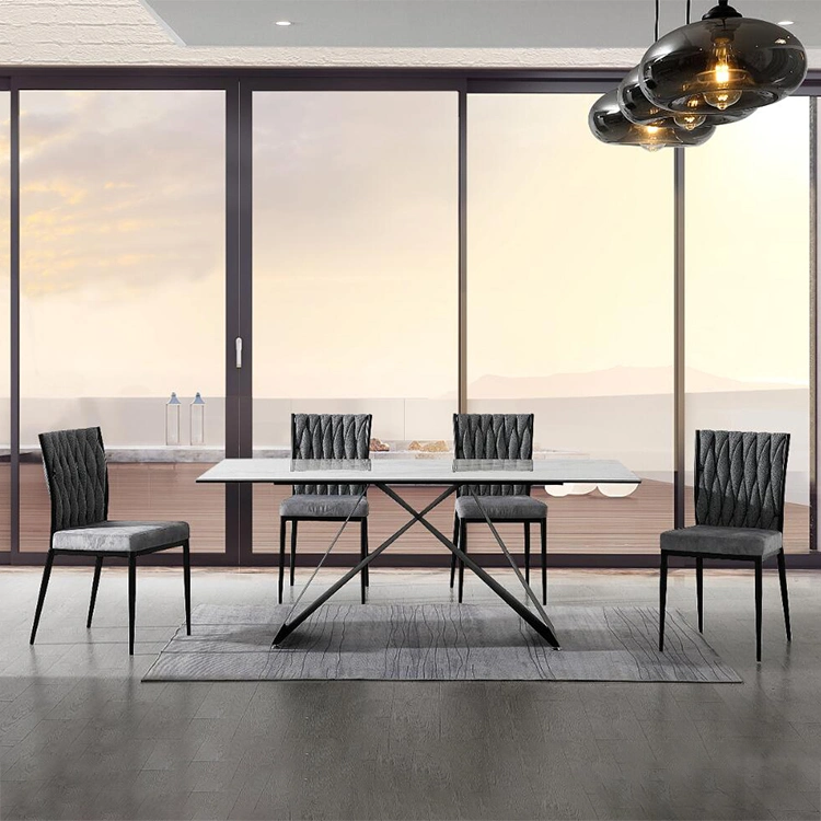 Le restaurant moderne Dîner d'accueil d'usine de meubles de cuisine Table à manger Meubles en marbre Table à manger