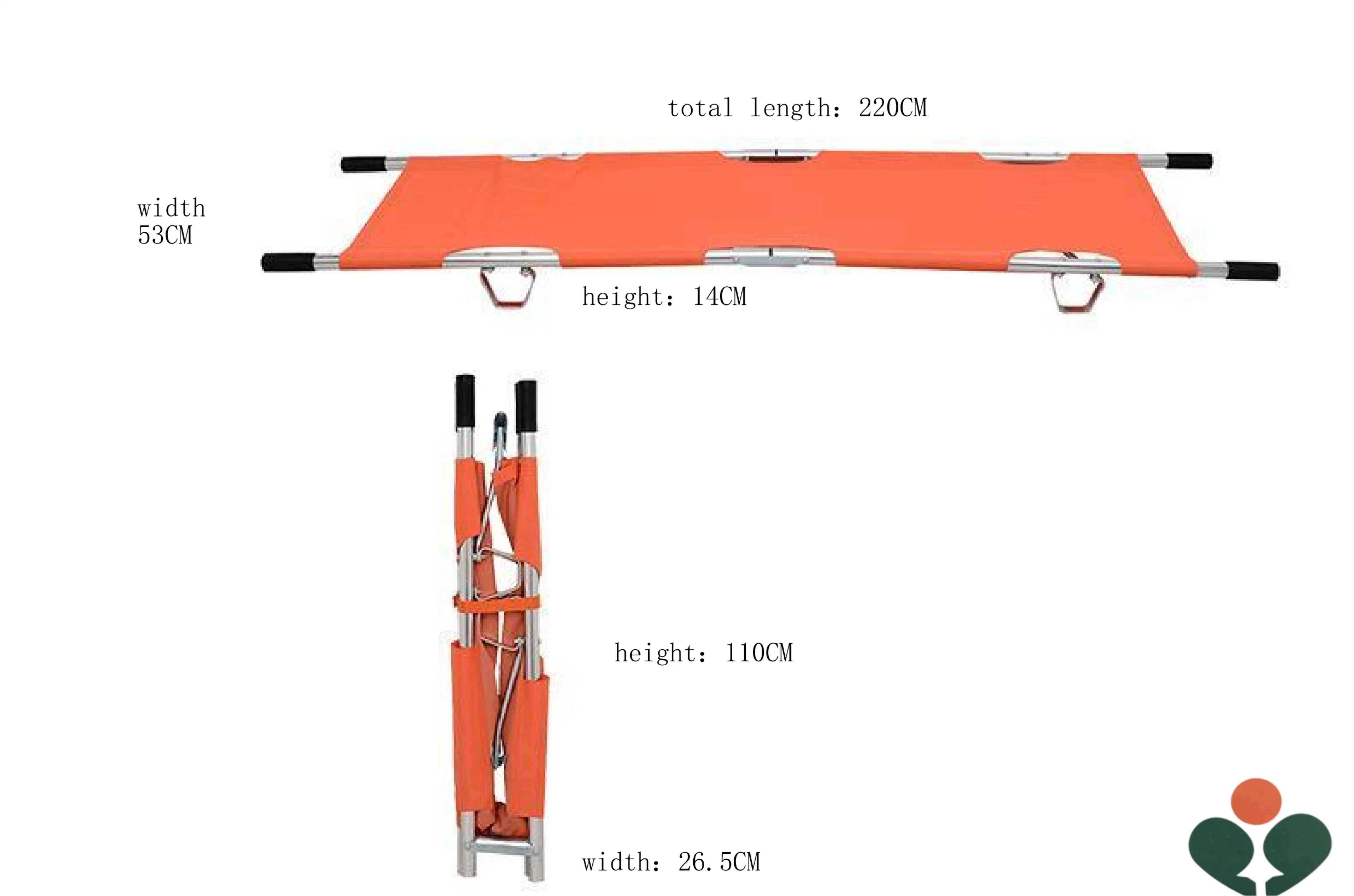 Stainless Steel Multipurpose Foldable Emergency Stretcher III Medical Trolley	 Hospital Furniture