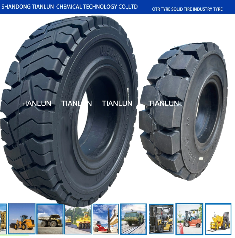 Industrial Forklift Parts 650-10 Solid Tyre 700-12 21*8-9 600-9