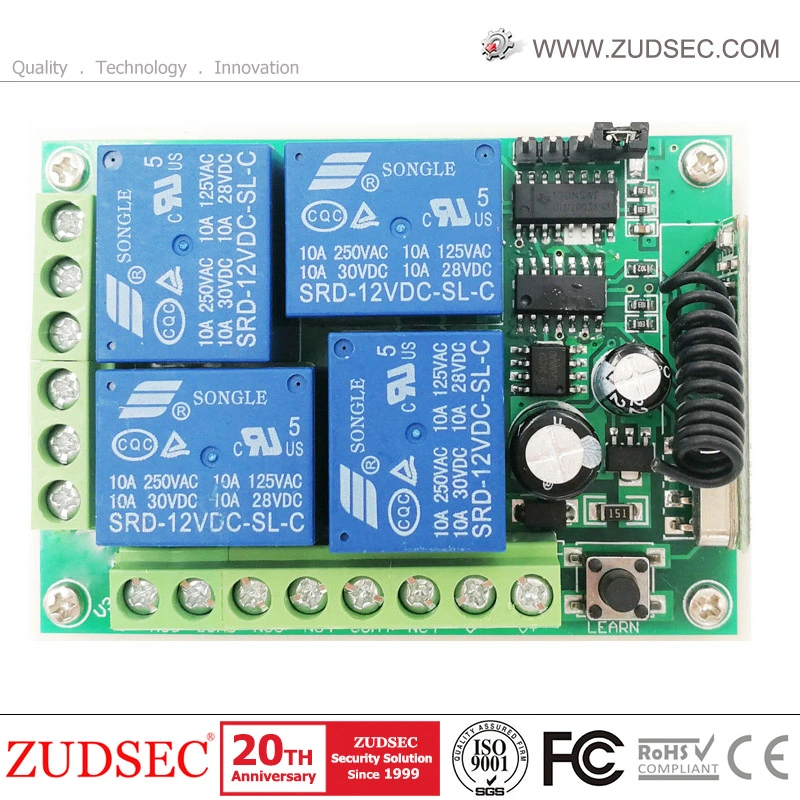 Código de aprendizagem 315/43MHz transmissor RF sem fio receptor de Controle Remoto