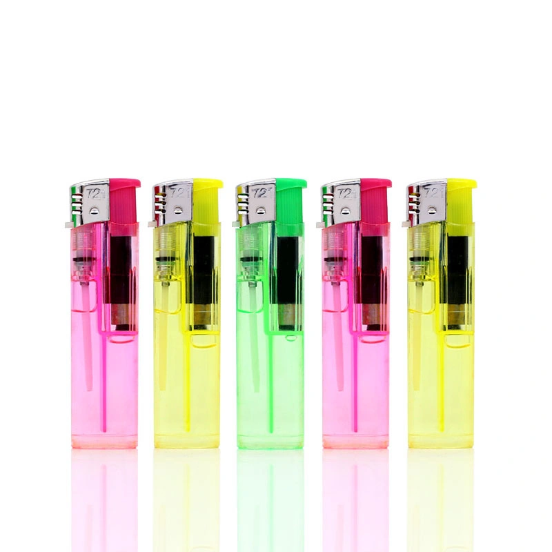 Explosion-Proof Color Gas Open Flame Lighter Free Printing Plastic Disposable Lighter