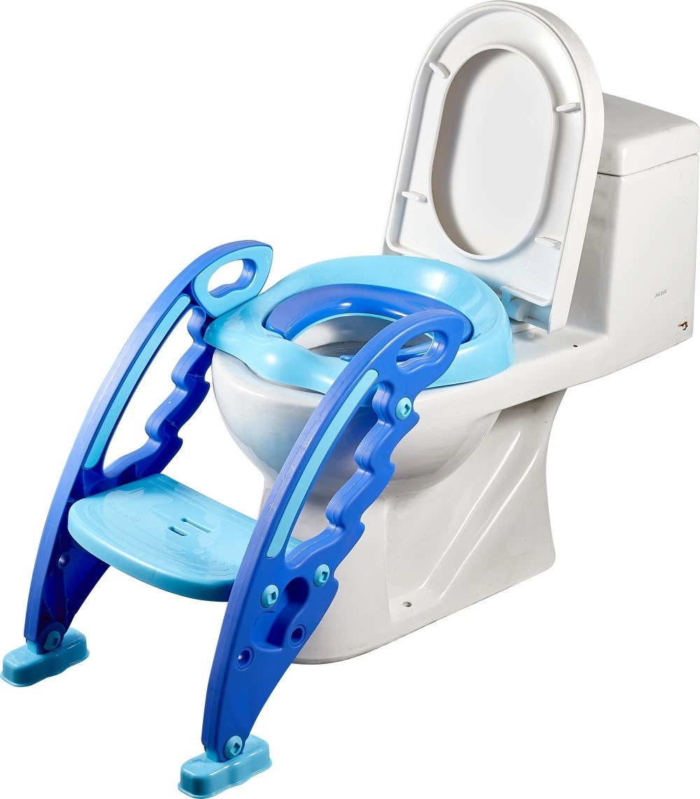 Entrenador de potita con asiento suave ajuste de bebé Potty asiento de entrenamiento Con escalera plegable asiento Potty