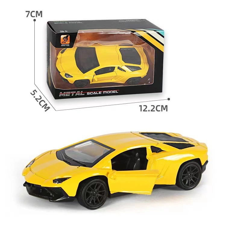 Hot Sale High quality/High cost performance  Alloy Small Die Cast Car Model Toy Die-Cast Metal Car Friction Toy