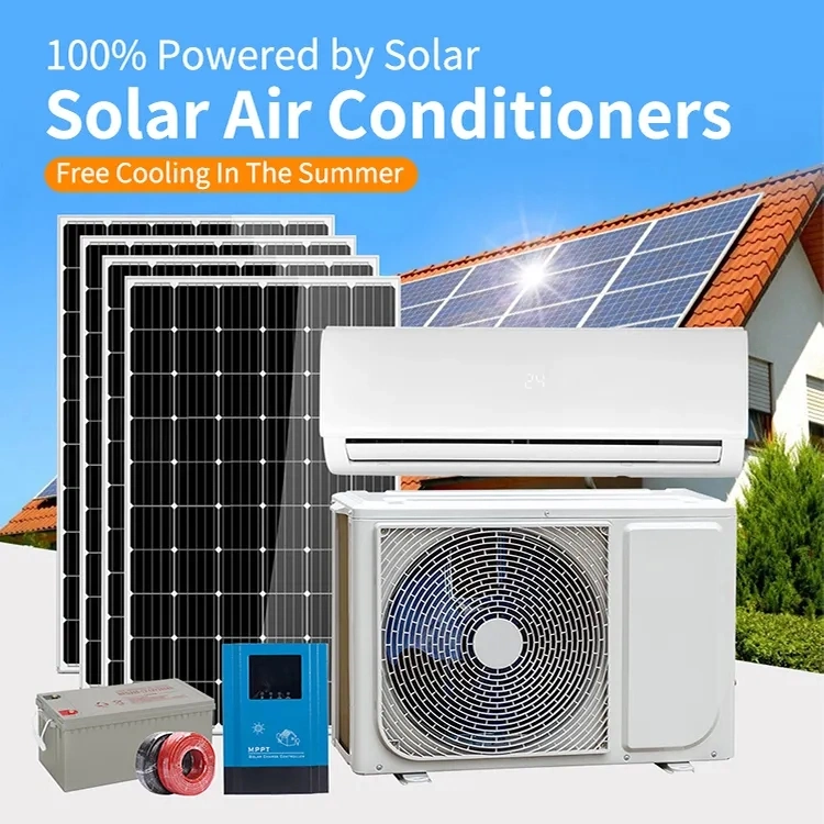 Mejor calidad 48V DC off sistema de Aire acondicionado de Red Solar, 12000BTU sistema de Aire acondicionado Split