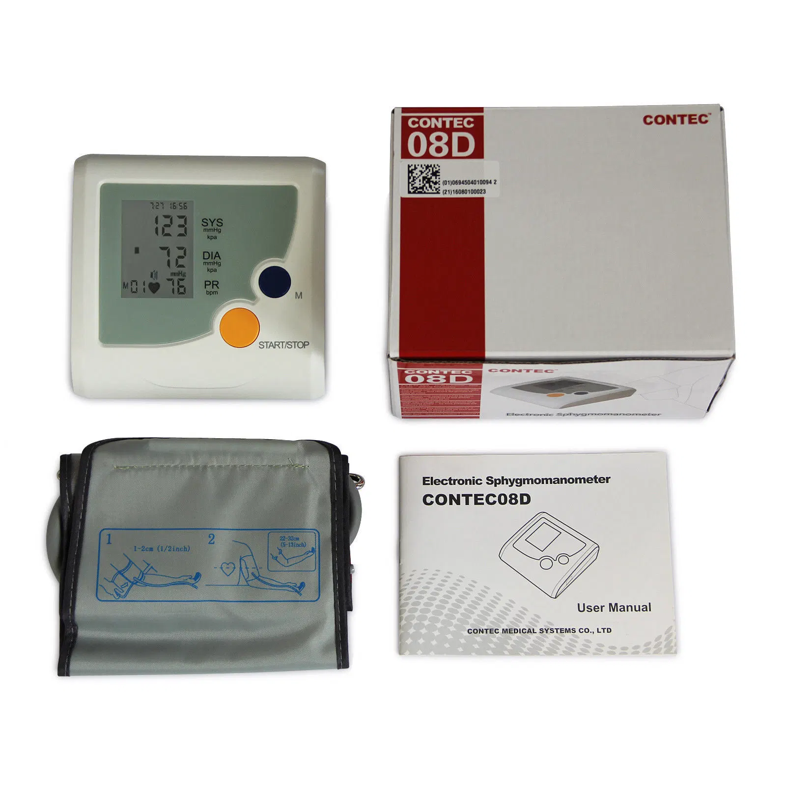 Цифровой монитор давления для сфирмометра Contec08d Arm Spygmometer/Blood Pressure