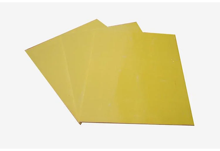 Yellow Color Grade a Epoxy Resin Fiberglass Cloth Sheet Material