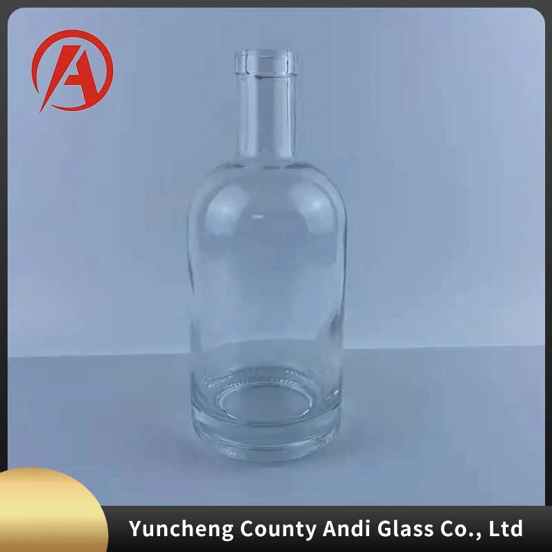 Empty Liquor Spirits Glass Whiskey Bottles 500ml Fruit Wine Glass Bottle Whiskey Mountain Bottles Decoration Brandy Glass Bottle