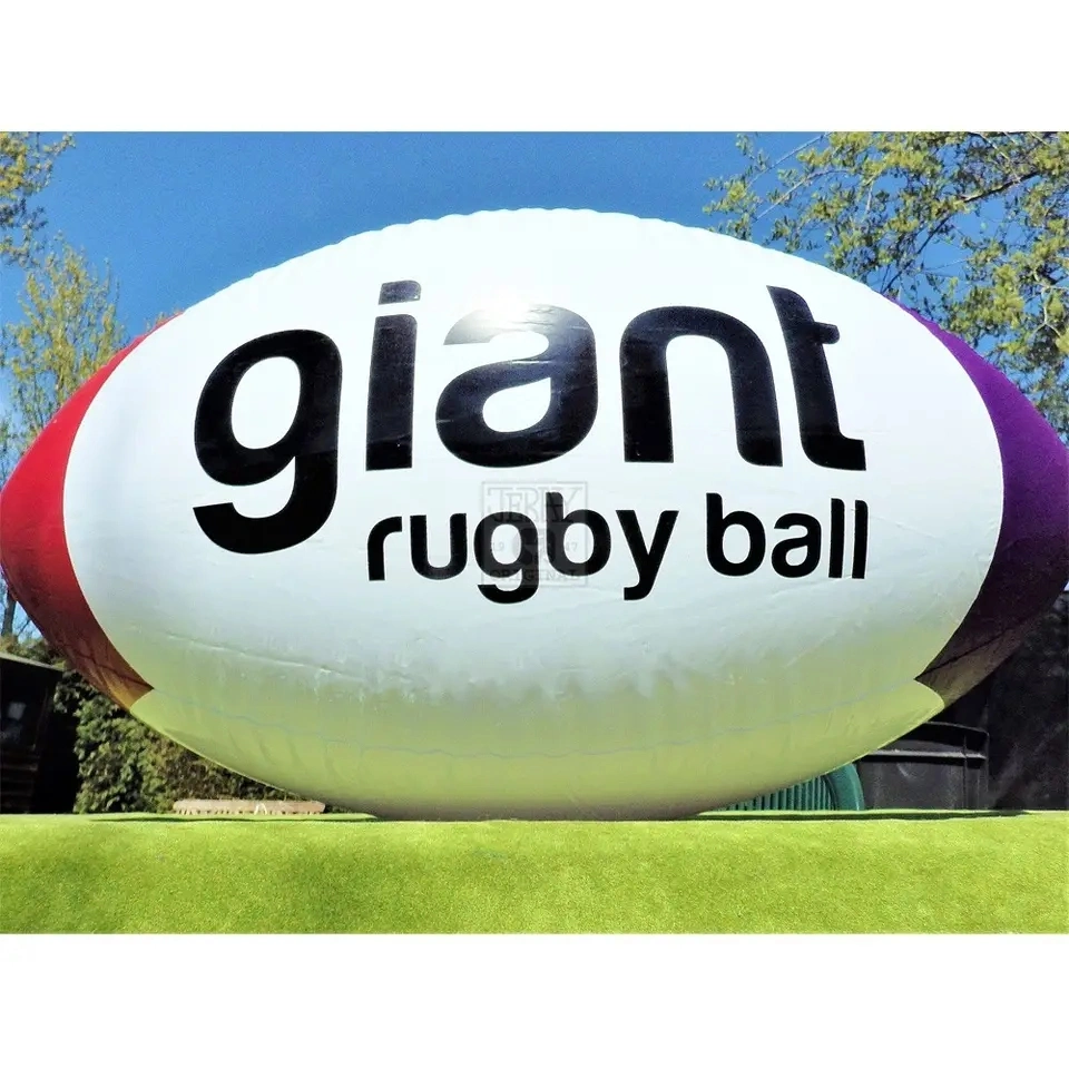 Boyi Advertising Oval Air Balloon / Giant Ellispe Ball / Inflatable Rugbyball By323
