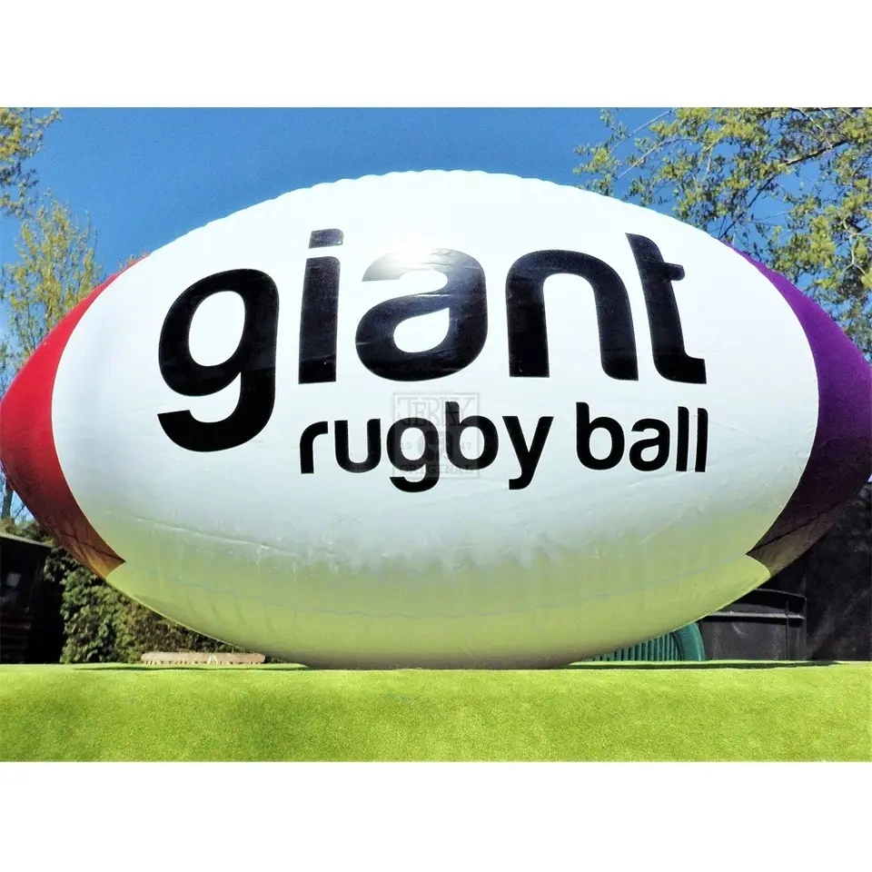 Boyi Werbung Oval Air Balloon / Giant Ellispe Ball / Aufblasbarer Rugbyball By323