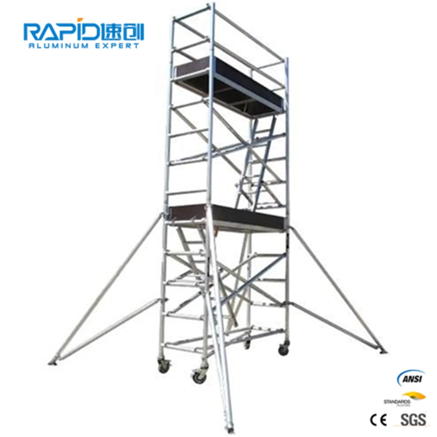 Aluminum Working Scaffold Scaffolding Power Communication Transmission Mobile Tower