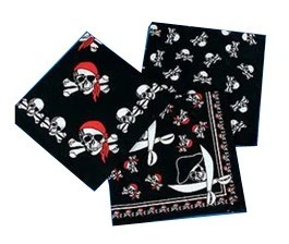 Multi-Function Seamless Cooling Tube Skull Head Bandana with 55X55cm Poly-Cotton Custom