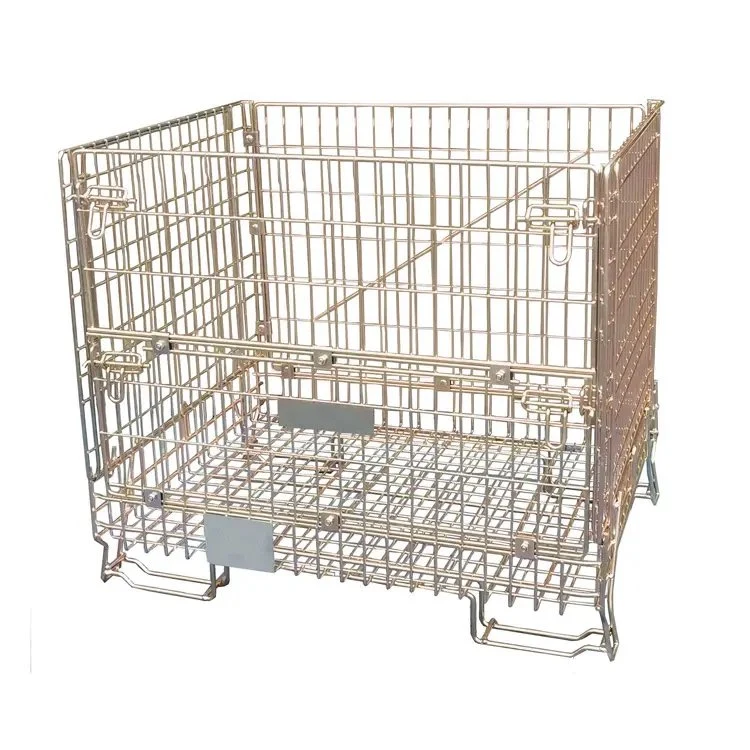 Pet Preform Mesh Wire Cage Metal Bin Storage Container