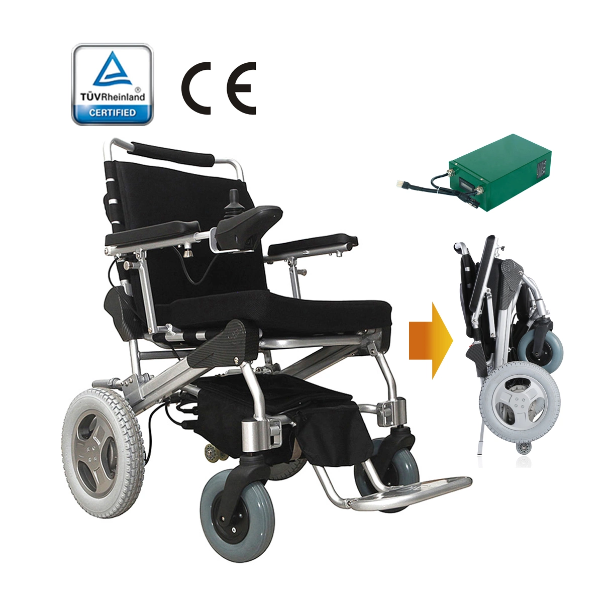 E-Throne! folding electric wheelchair for the elderly people disabled wheelchair