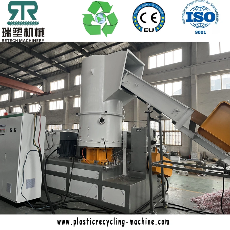 Plastic Recycling Machine for PP PE HDPE ABS Pet PS Buckets/Trays/Offcuts/Crates/Totes/Corex/Preforms/Bottles/Scrap Film Flakes Pelletizing Plant