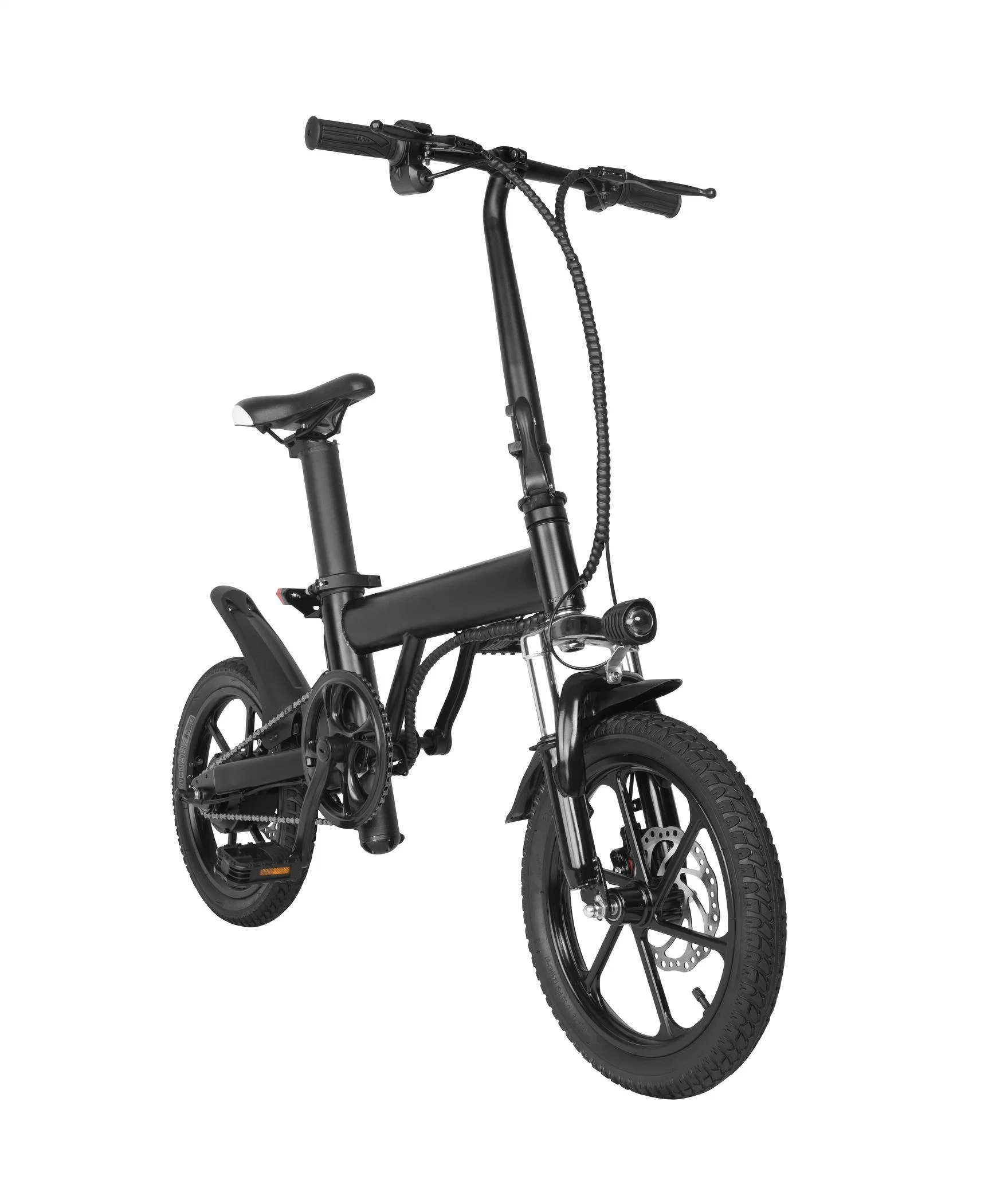 Folding Electric City Bike Mountian Electric Bike Female 250W Motor 36V 6ah Battery Single Speed