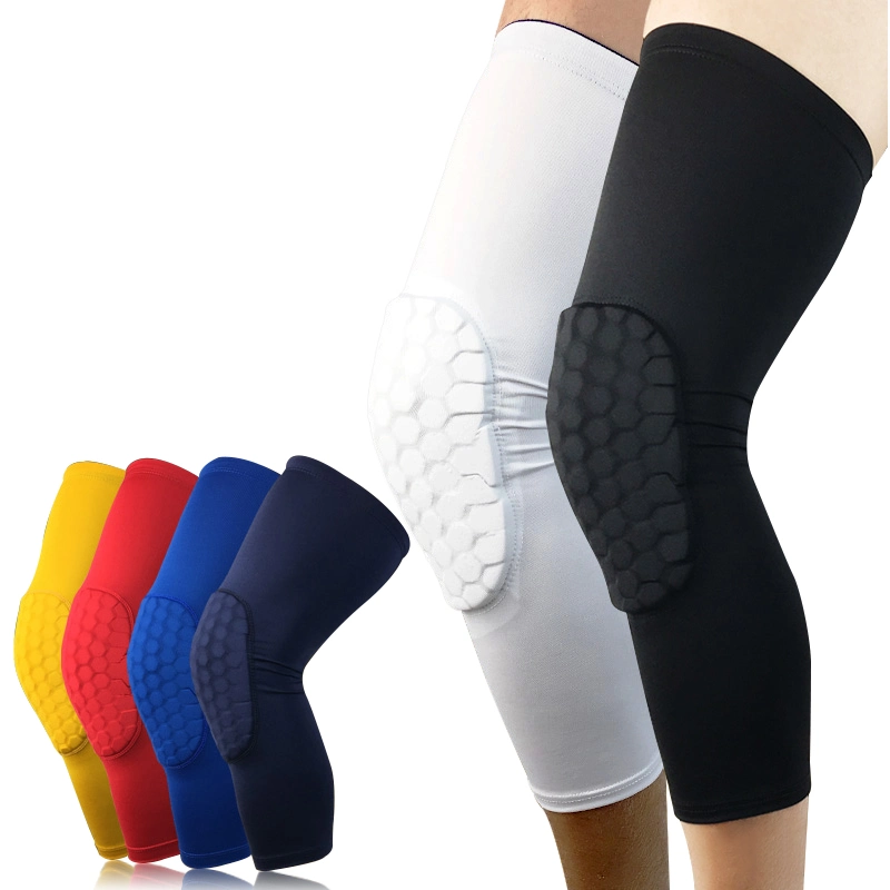 Compression Knee Pads Long Knee Honeycomb Padded Knee Pads