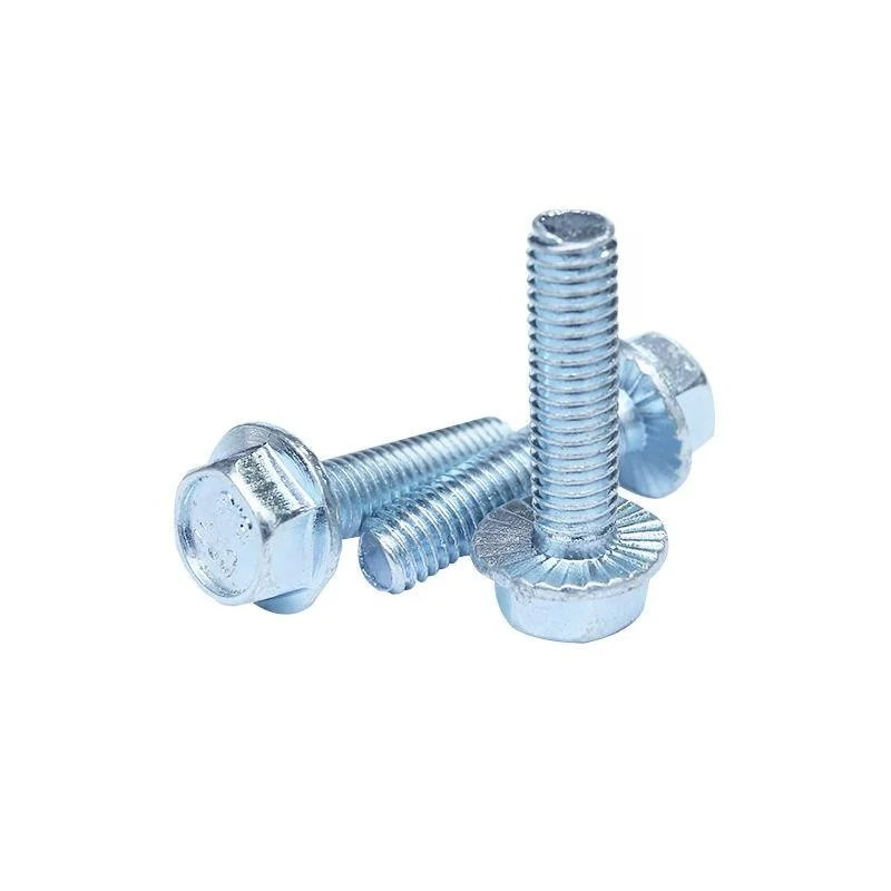 Carbon Steel Flange Bolt with Serrated Stainless Steel Flanged Hex Head Screws DIN6921/ GB5789/ GB5787/ JIS 1189 Flange Bolts