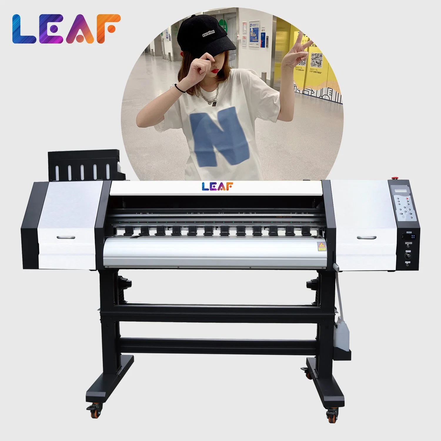 Fabric Directly Powder Shaker Dryer All in One Dtf Heat Transfer Press Tshirt Printing Machine